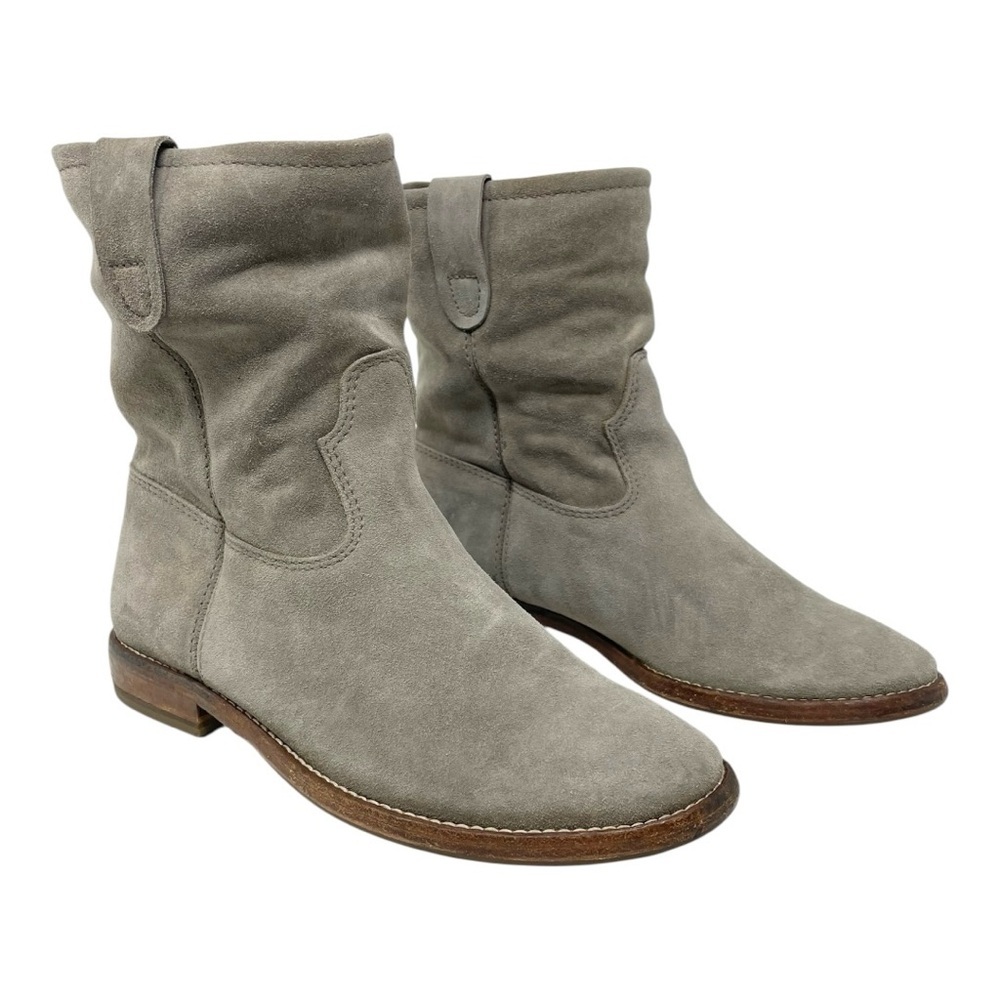 * Isabel Marant Etoile Crisi Slouchy Western Taupe Suede Boots Size 36 - Picture 2 of 14